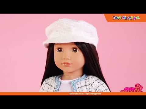 Gambar Our Generation Set Boneka Lysie Dark Brown Hair Jacket Jeans