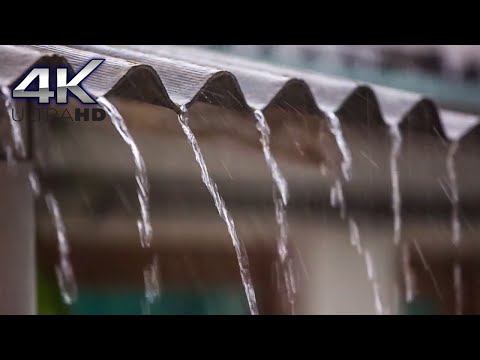 Bruit de pluie sur toit en tole pour vous endormir