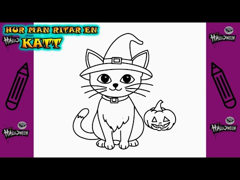 🎃🐱 How to Draw a Halloween Cat | Draw It Yourself | Learn to Draw Easily