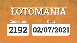 Capa de LOTOMANIA 2192