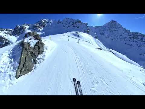 Skiing in Verbier, Switzerland