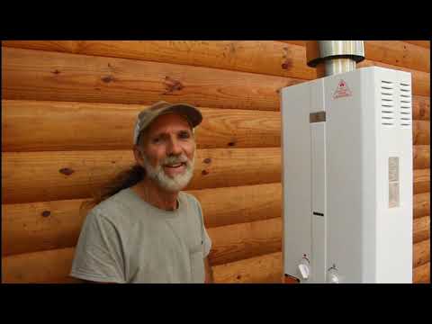 HOT Water on DEMAND at the  OFF GRID Cabin?  How To Install a Tankless Hot Water Heater