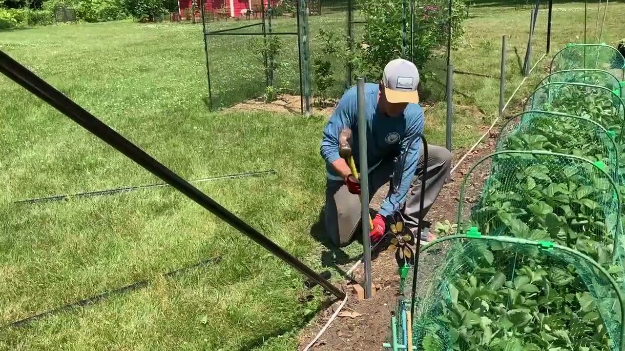 PlumbWedge straightens garden fence post