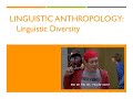 Linguistic Anthropology Linguistic Dive Linguistic Anthropology Linguistic Dive