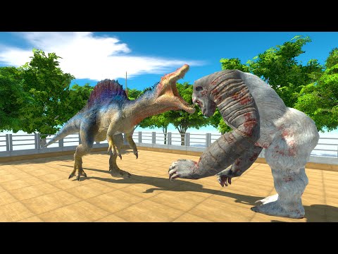 BOXING KING KONG VS ALL DINOSAUR - Animal Revolt Battle Simulator