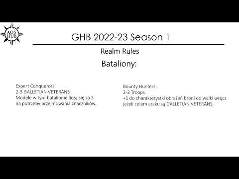 Omówienie Generals Handbook 2022-2023 Season1 - part 1
