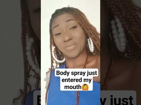 Body spray just entered my mouth😭😂 #youtubeshorts