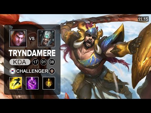 Tryndamere Top vs Jayce - KR Challenger Patch 11.15