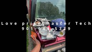 replacing a throttle body on a Hummer H2 ( visualizer )