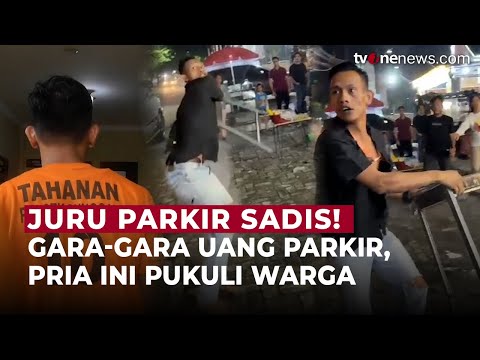 Gara-Gara Uang Parkir! Juru Parkir Ngamuk, Pukuli Warga Pakai Kursi hingga Berdarah | OneNews Update