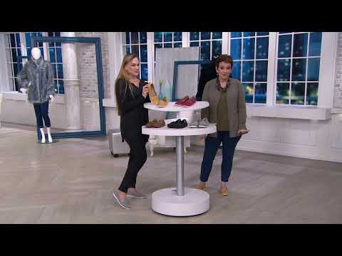 Earth Origins Leather Cutout Slip-On Shoes - Lark Lindsey on QVC