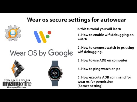 Wear os secure settings for autowear
