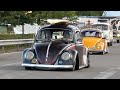 Cars Leaving HUGE Air Cooled Car Show Le Bug Show 2025 Hot Rod Beetle Offroad T1 Bulli LOW Builds