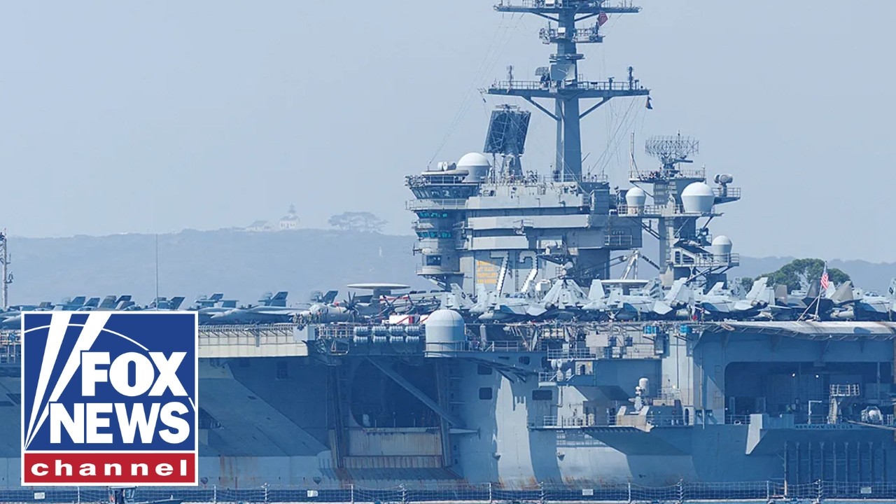 WATCH: USS Abraham Lincoln pulls into California port
