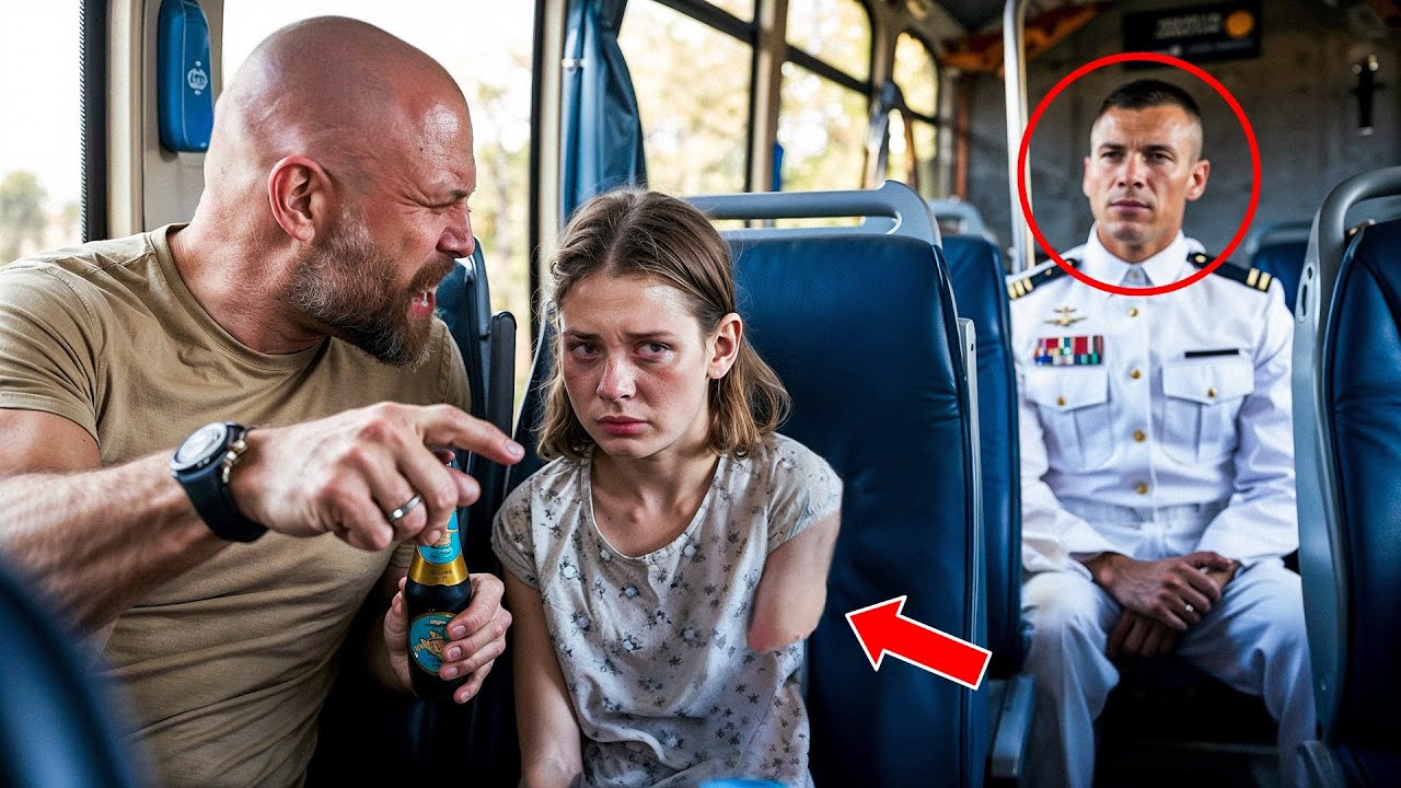 Dad Mocks His Own Daughter on Bus, Navy SEAL Overhears Everything and Takes Action!