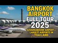 ️ 4K Bangkok Airport Full Tour 2025 Suvarnabhumi Airport Largest Airports In Thailand