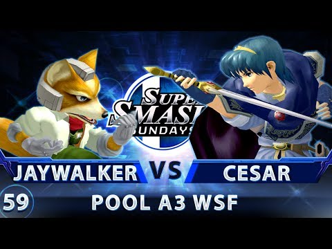 SSS 59 - Jaywalker (Fox) vs. Cesar (Marth) - SSBM Pool A3 WSF - Smash Melee