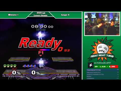 Friday Night Turnip 46 - Wieners (Marth) Vs Grape (Falco)- Losers Finals