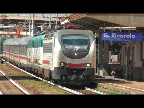 Un viaggio LENTISSIMO verso la DEMOLIZIONE, E444r.104 & E444r.037 in transito a Genova Rivarolo!