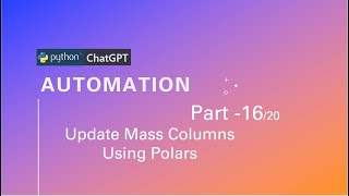 Download the video "how to update mass data using Polars DataFrame"