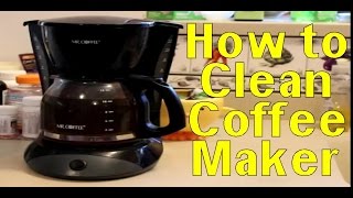 Clean Coffee Maker Vinegar - How to Clean Coffee Maker