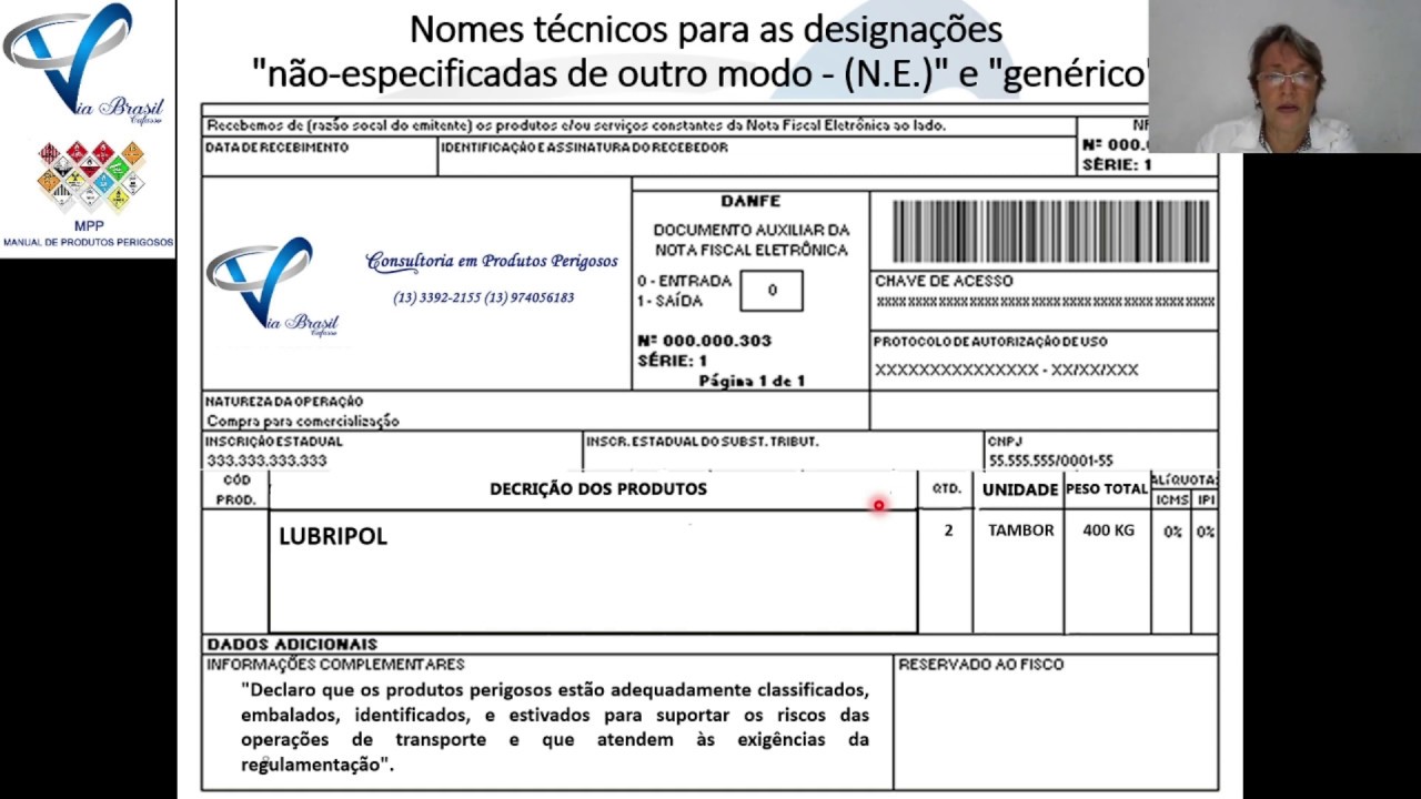 DOCUMENTO FISCAL PARA O TRANSPORTE DE PRODUTOS PERIGOSOS