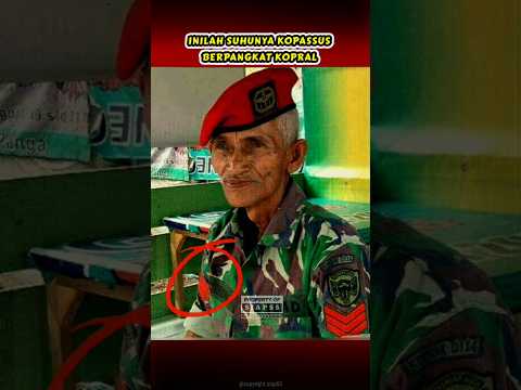 WALAUPUN SUDAH SEPUH TAPI INI SUHUNYA KOPASSUS #tni #kopassus #bravo #komando