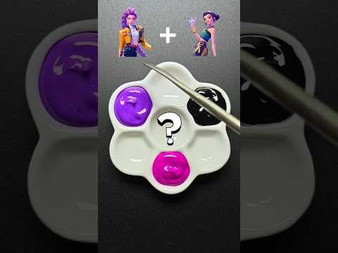 KPop Demon Hunters Rumium Colormixing 7 #satisfying #colormixing #kpopdemonhunters #golden