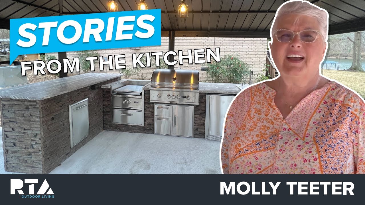 RTA Outdoor Kitchen Reviews | Molly's Gorgeous Lakeside Island