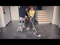 ECO Reinigungswagen der bellanet in der Anwendung