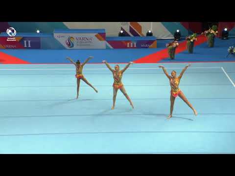 Ruby Bray, Abi Read & Emma Farraj (GBR) - 2023 ACRO European Champions, Junior All-Around