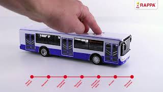 Autobus, ktorý hlási zastávky česky, 28 cm