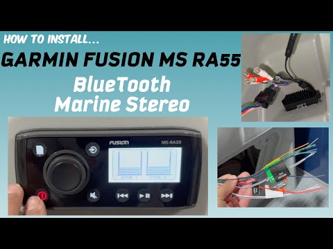 Pontoon Stereo Install - FUSION MS-RA55 Bluetooth Stereo