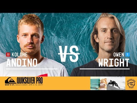 Kolohe Andino vs. Owen Wright - Round Four, Heat 4 - Quiksilver Pro Gold Coast 2019
