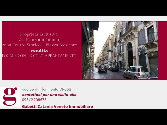 Locale con piccolo appartamento a Catania