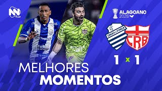 Melhores momentos COMPLETO - CSA 1 x 1 CRB | Campeonato Alagoano 2026