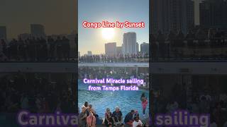 Sunset Sail Away. Carnival Miracle Nov 2025 #carnivalcruiseline #carnivalmiracle #cruiseship