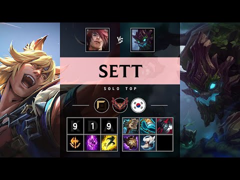 Sett Top vs Maokai: Godlike - KR Grandmaster Patch 14.24