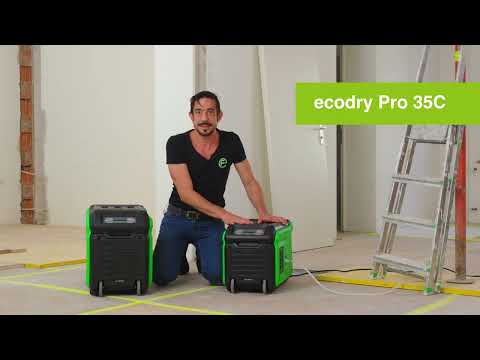 Bautrockner ecodry Pro 35C  / 55C - ultra-kompakt, robust, mobil, leistungsstark