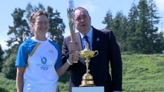 preview picture of video 'Queens Baton meets Ryder Cup at Gleneagles'