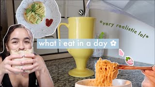 what i eat in a day: very REALISTIC🍜