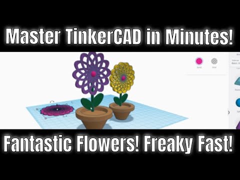 Fantastic Flowers - Freaky FAST! | Master Tinkercad in Minutes