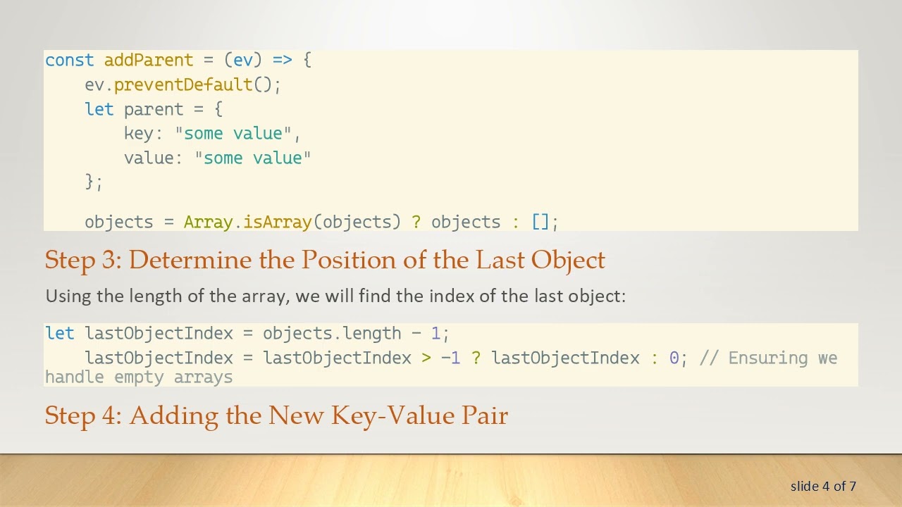 How to Add a New Key-Value Pair to an Object Inside an Array in JavaScript
