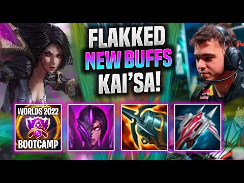 FLAKKED IS A BEAST IN NA BOOTCAMP WITH KAI'SA NEW BUFFS! - G2 Flakked Plays Kai'sa ADC vs Ezreal! |