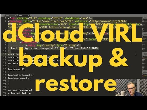 Free CCNA VIRL Labs! How to backup and restore your Cisco dCloud labs! CCNA | CCNP | Python