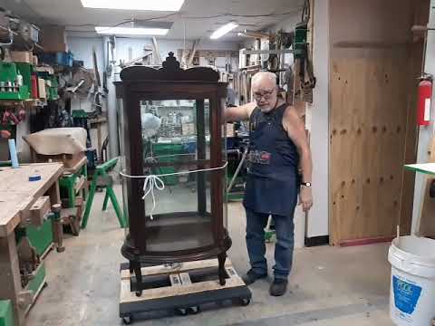 A Broken Leg on a Curved Glass Cabinet in the Secret Underground Laboratory Recovery and Salvage