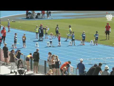 U9 Boys 60m Hurdles Timed Final 1: 2022 Commonwealth Bank State Track and Field Championships