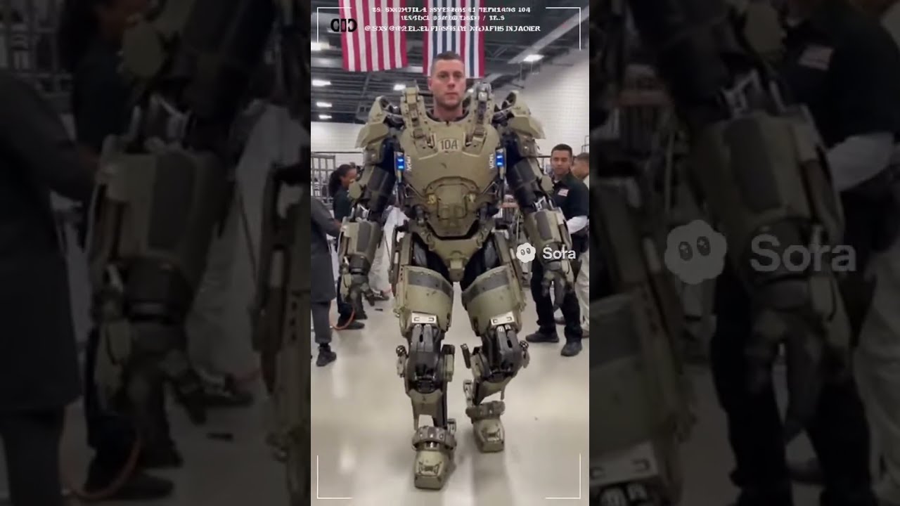 Next-Gen Prototype Military Robot Suit Presented at a U.S. Defense Expo