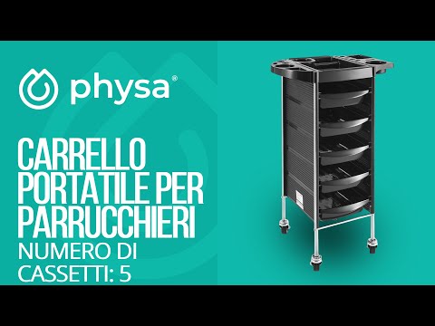 Video - Carrello portatile per parrucchieri RR-6 della Physa