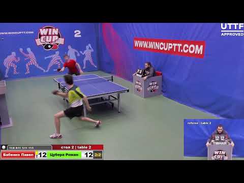 Бабенко Павел 2-3 Цубера Роман  Турнир Восток 4 WIN CUP 05.02.2021. Прямой эфир Зал 2.